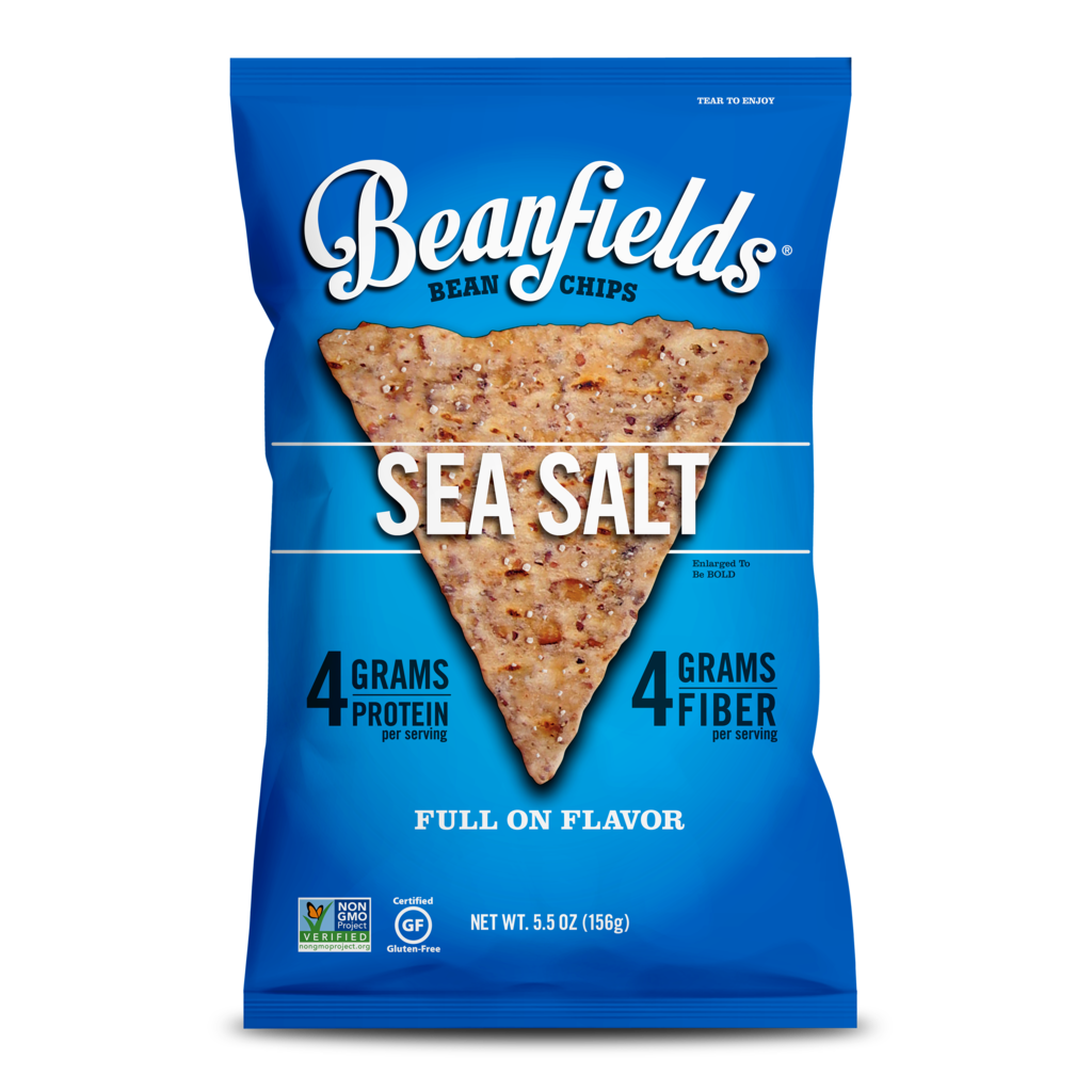 Beanfields 2017 5.5oz Sea Salt Front No Reflection 4096x4096px 1024x1024 - Des chips saines de haricots - Beanfields