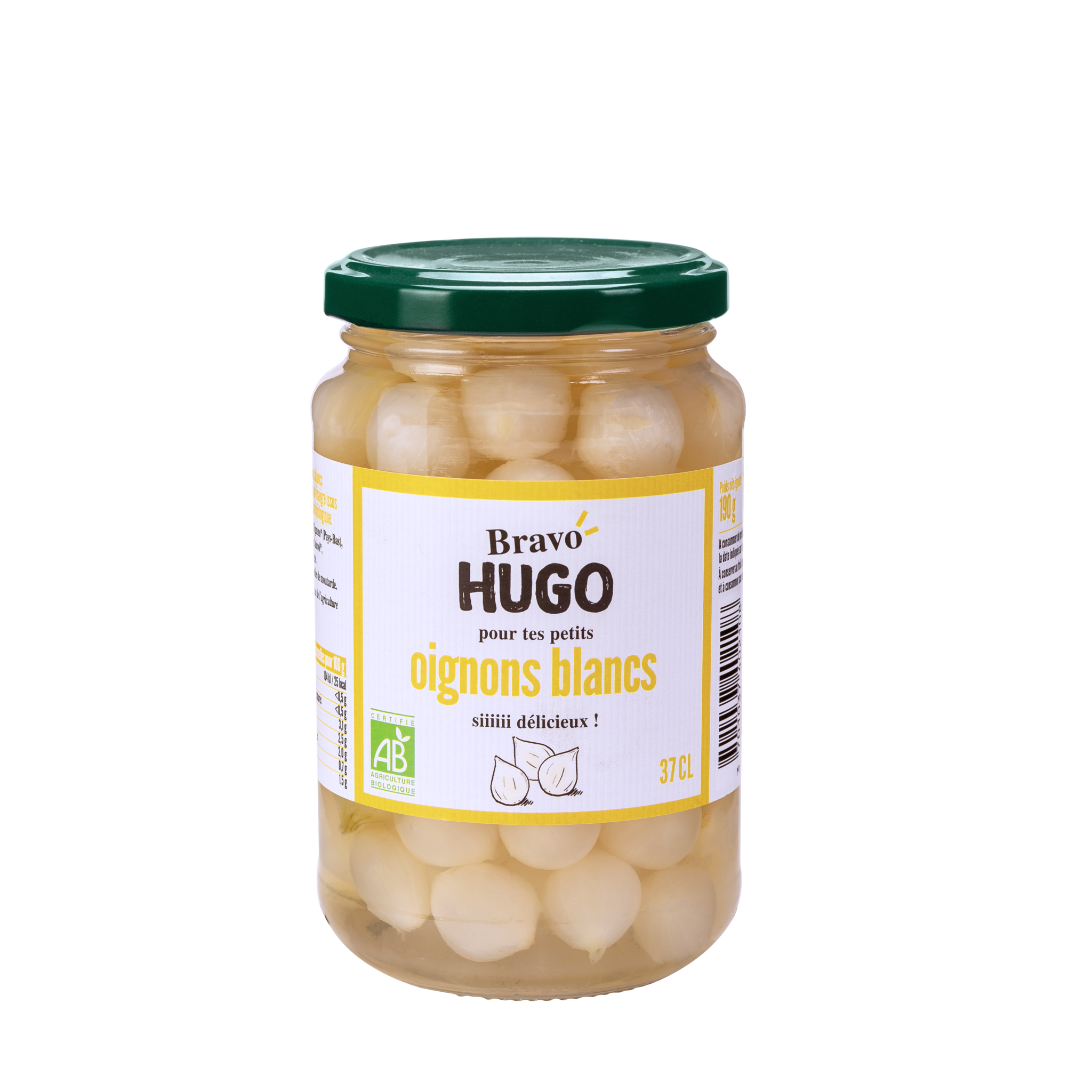 Bravo hugo Oignon Blancs 37cl HD 2048x2048 1 - Des nouveaux pickles bio et gourmands chez Bravo Hugo
