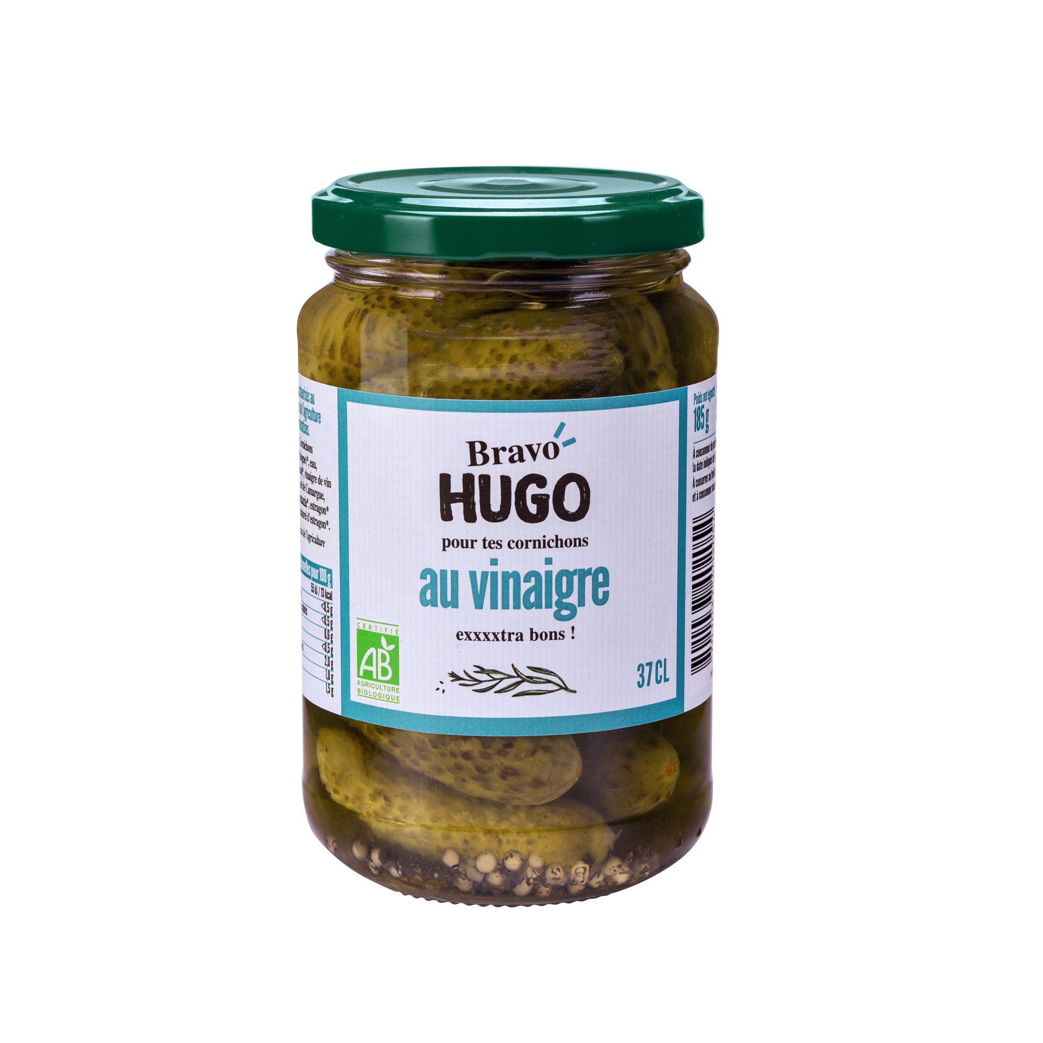 Bravo hugo Vinaigre 37cl HD 2048x2048 1 - Des nouveaux pickles bio et gourmands chez Bravo Hugo