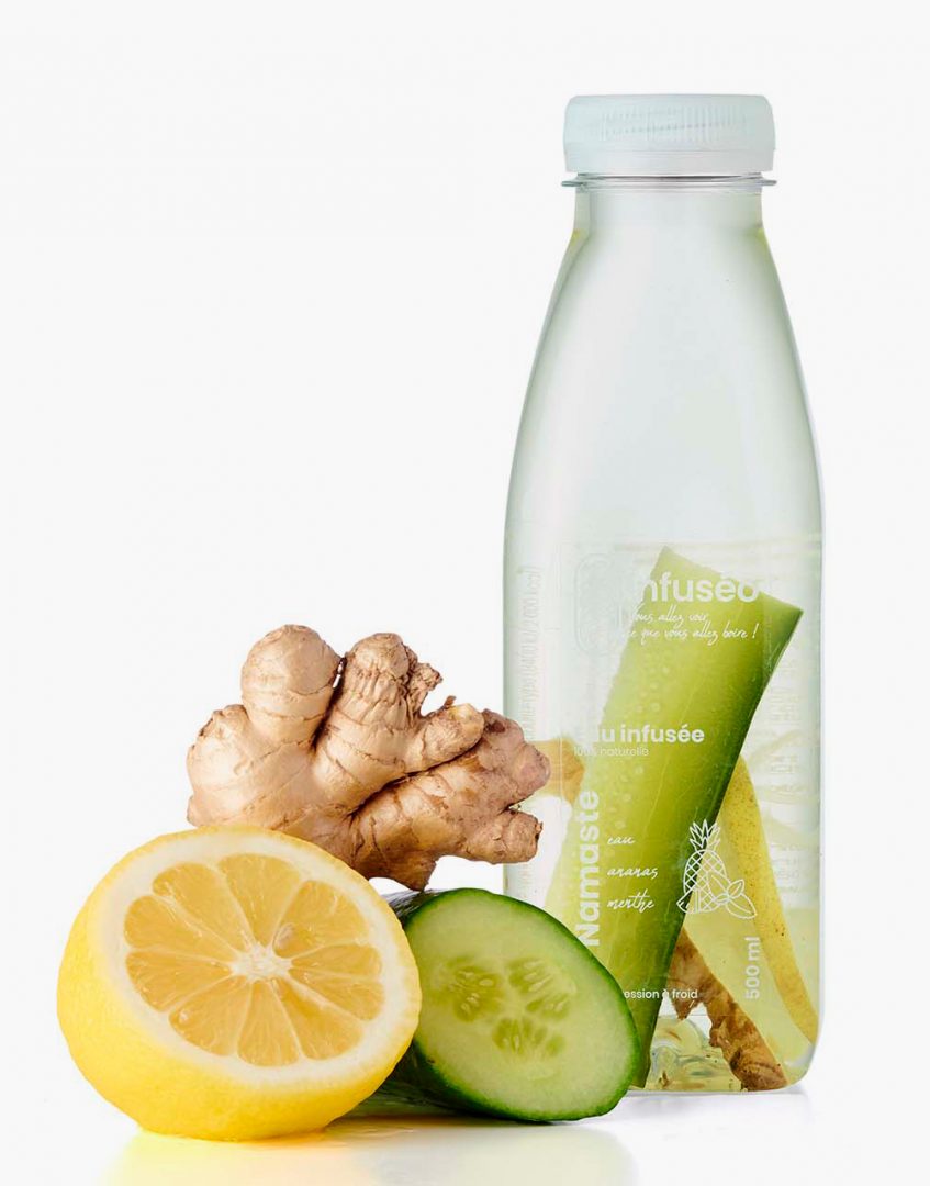 Packshot Concombre gingembre citron ecran - Une eau détox 100% naturelle